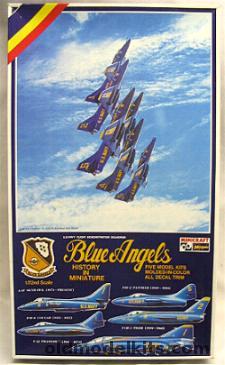 Hasegawa 1/72 Blue Angels History  - includes F9F - F9F - F11F-1 Kits - (F11F1 F9F8 F9F2), 1209 plastic model kit